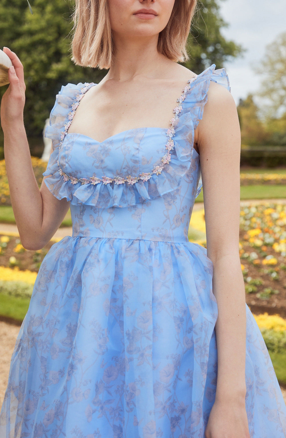 Fairy Tong dress Bindweed and Narcissus Fairy Gown - Sky blue