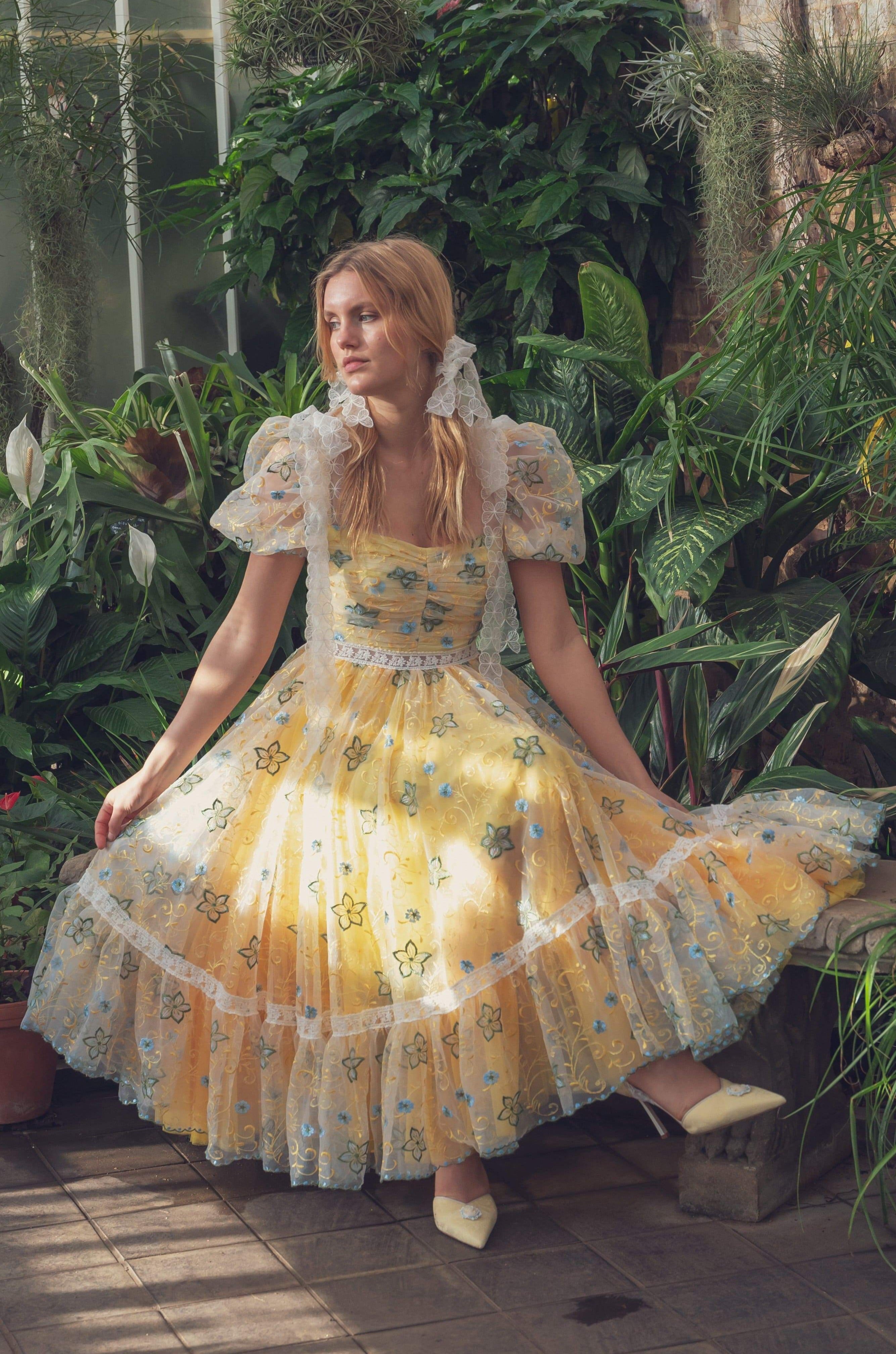 Sunshine Magic Midi Dress Fairy Tong Sunshine Magic Midi Dress Fairy Tong