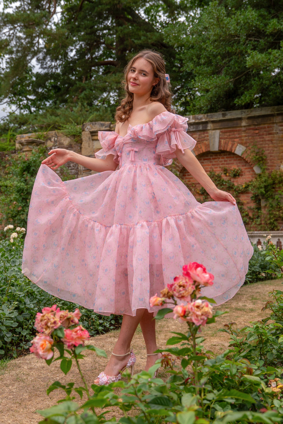 Rose Wing Midi Dress - Fairy Tong