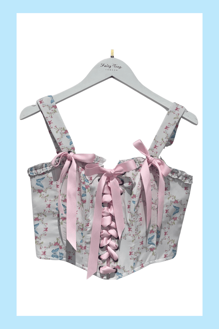 *Sample* Flutter Lace Bloom Corset - Fairy Tong