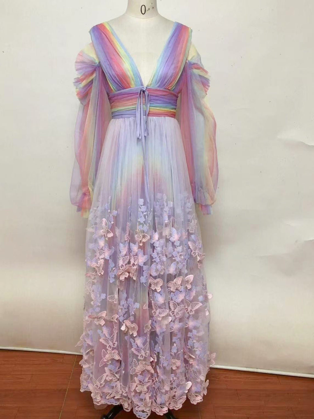 *Sample* Aurora Butterfly Gown - Rainbow - Fairy Tong