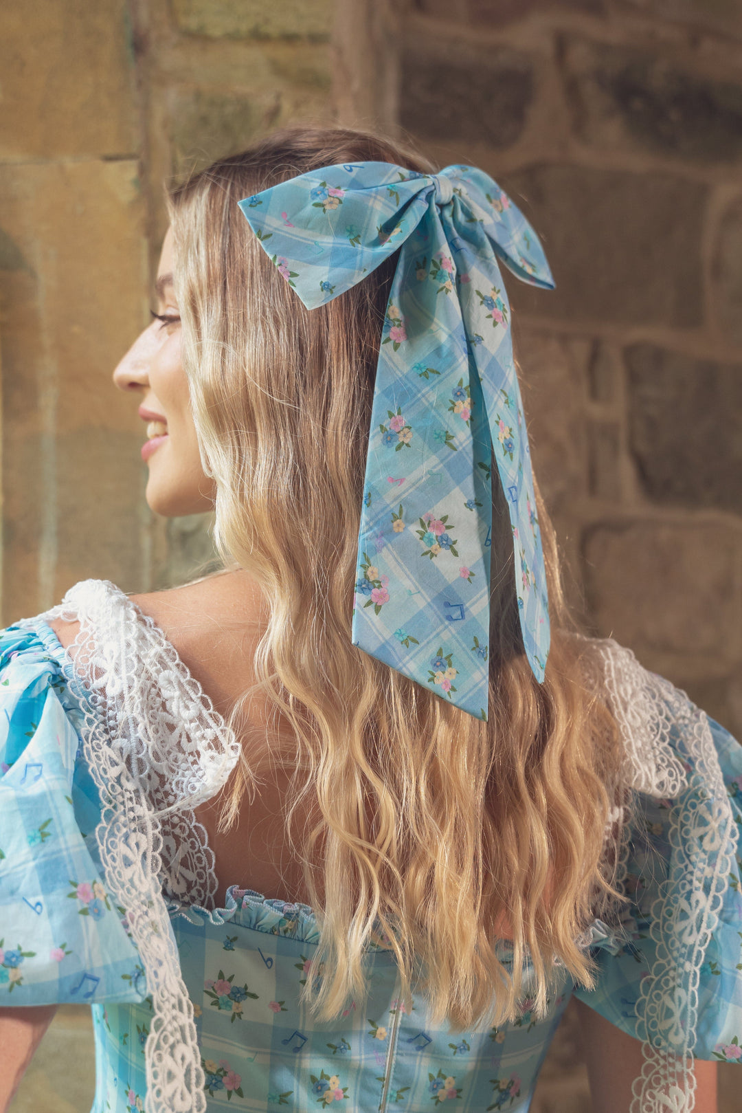 Picnic Melody Cotton Hair Bow