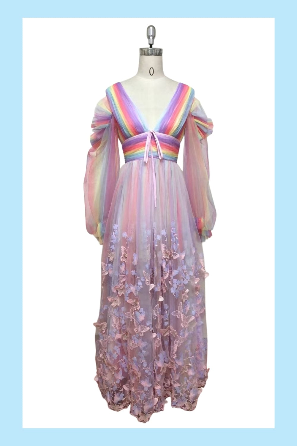 *Sample* Aurora Butterfly Gown - Rainbow - Fairy Tong
