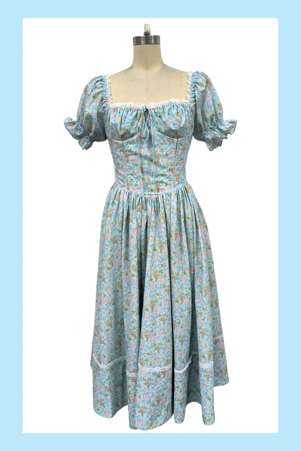 *Sample* Cottage Bloom Midi Dress - Fairy Tong