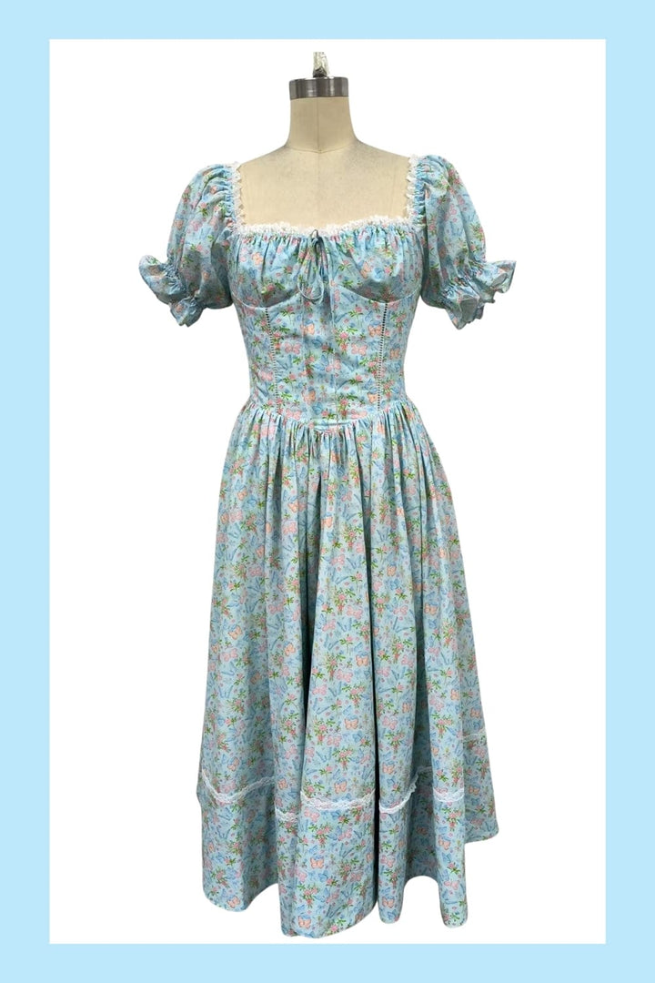 *Sample* Cottage Bloom Midi Dress - Fairy Tong