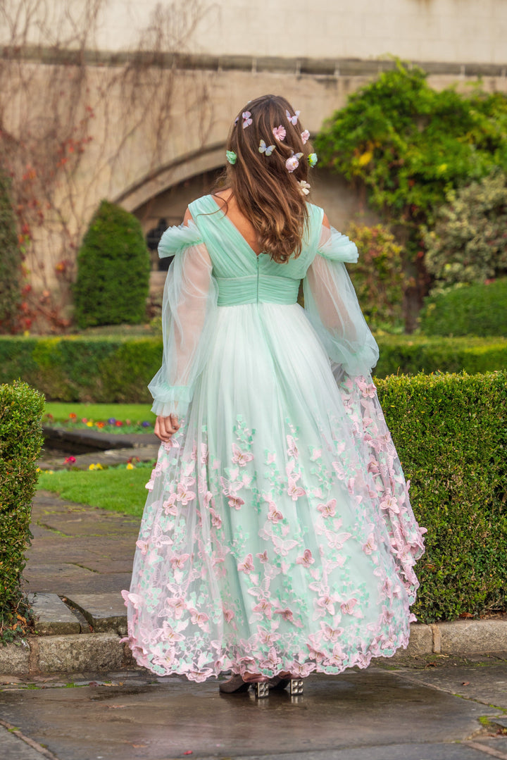 Aurora Butterfly Gown - Mint