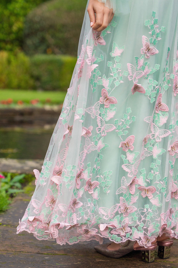 Aurora Butterfly Gown - Mint