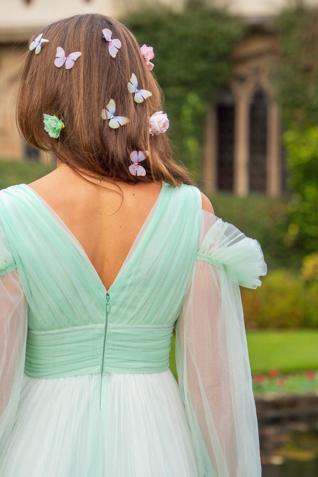 Aurora Butterfly Gown - Mint