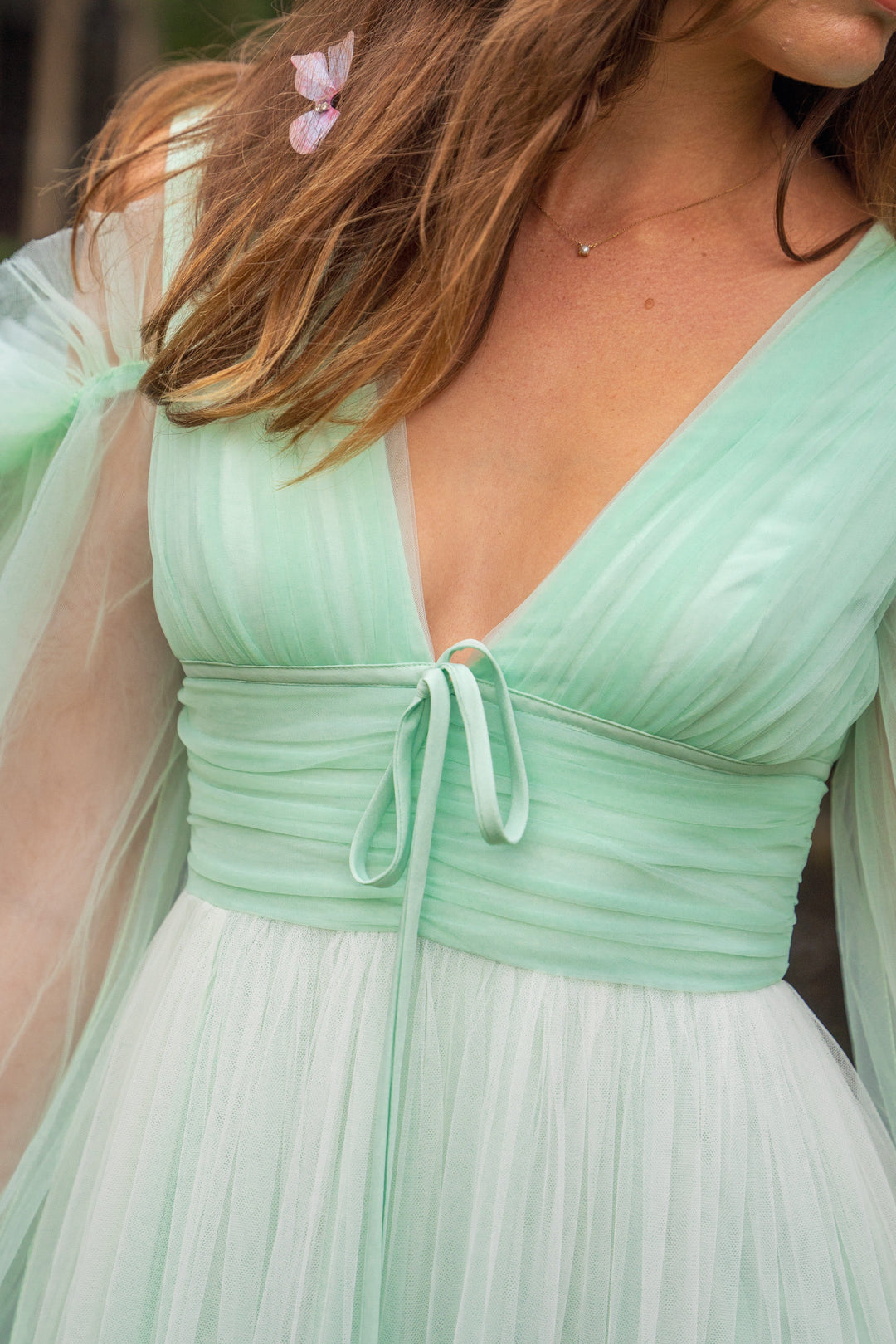 Aurora Butterfly Gown - Mint