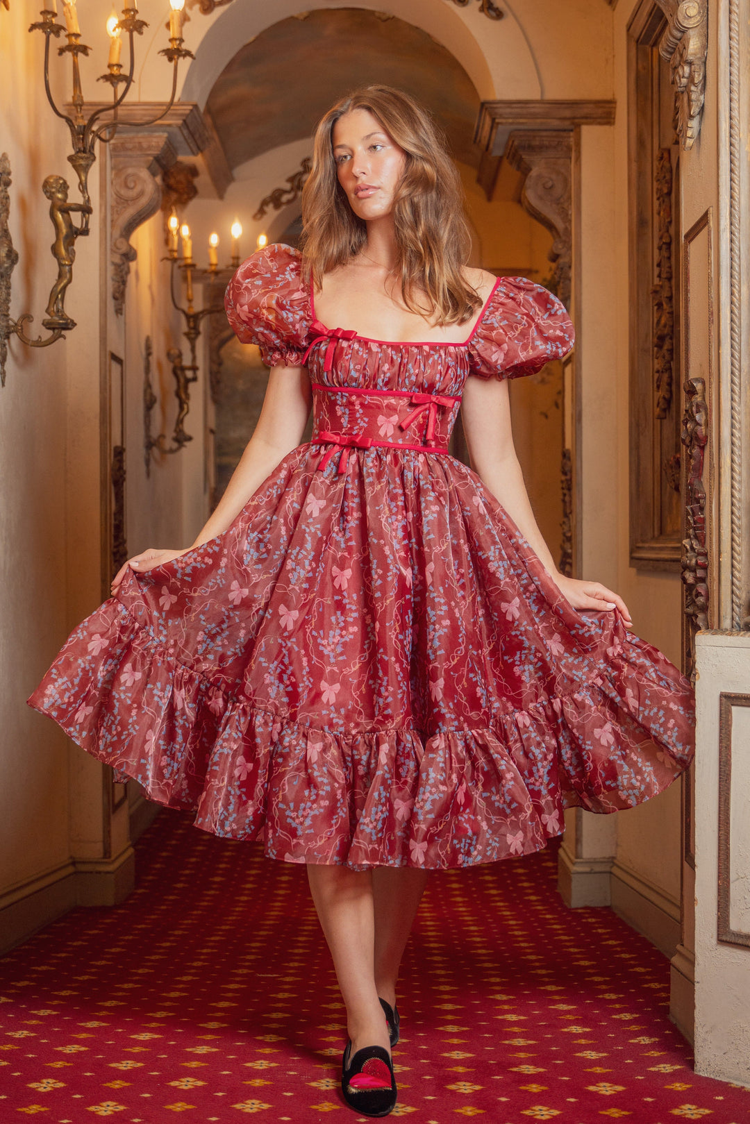 wine midi dress Judee Midi Dress