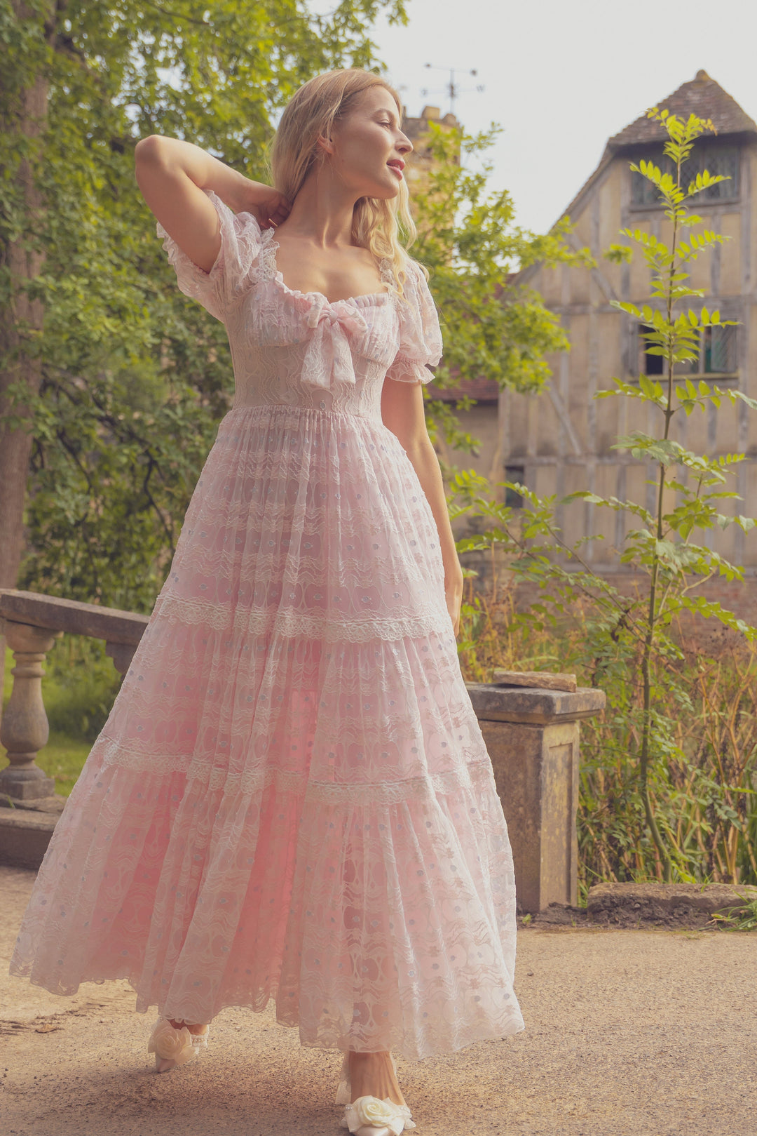 Dream Blossom Lace Maxi Dress