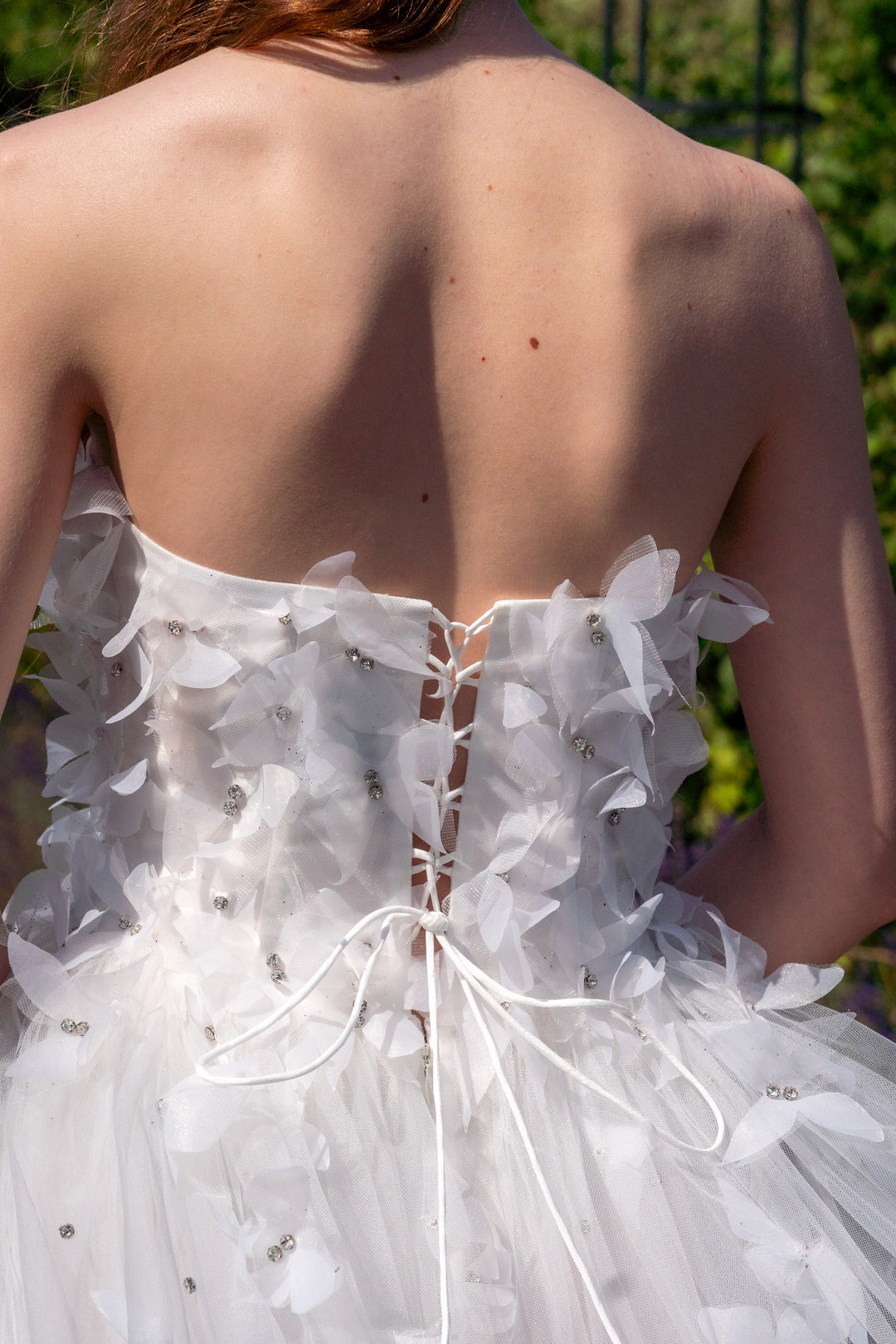 Morpho Fairytale Gown - Pearl White