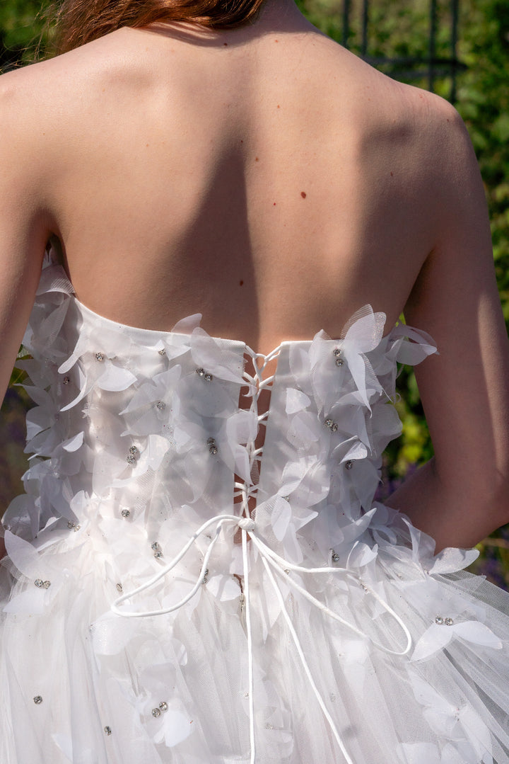 Morpho Fairytale Gown - Pearl White