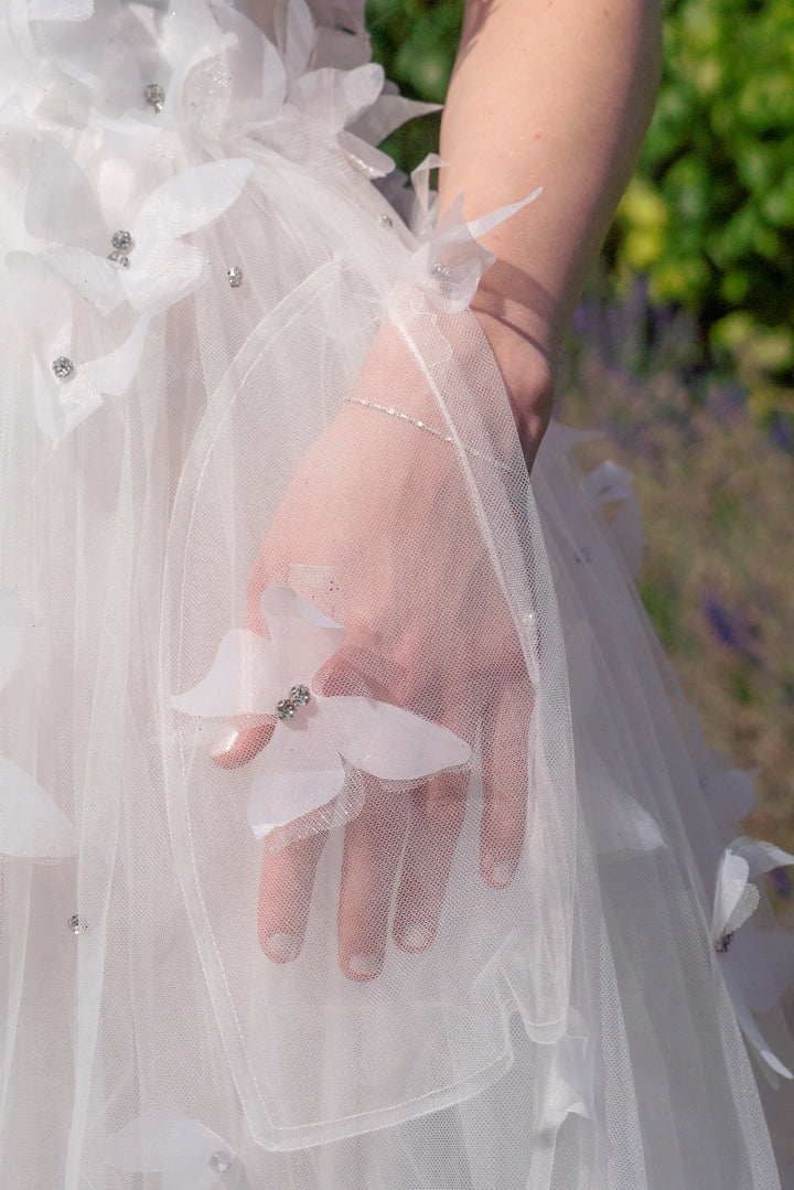 Morpho Fairytale Gown - Pearl White