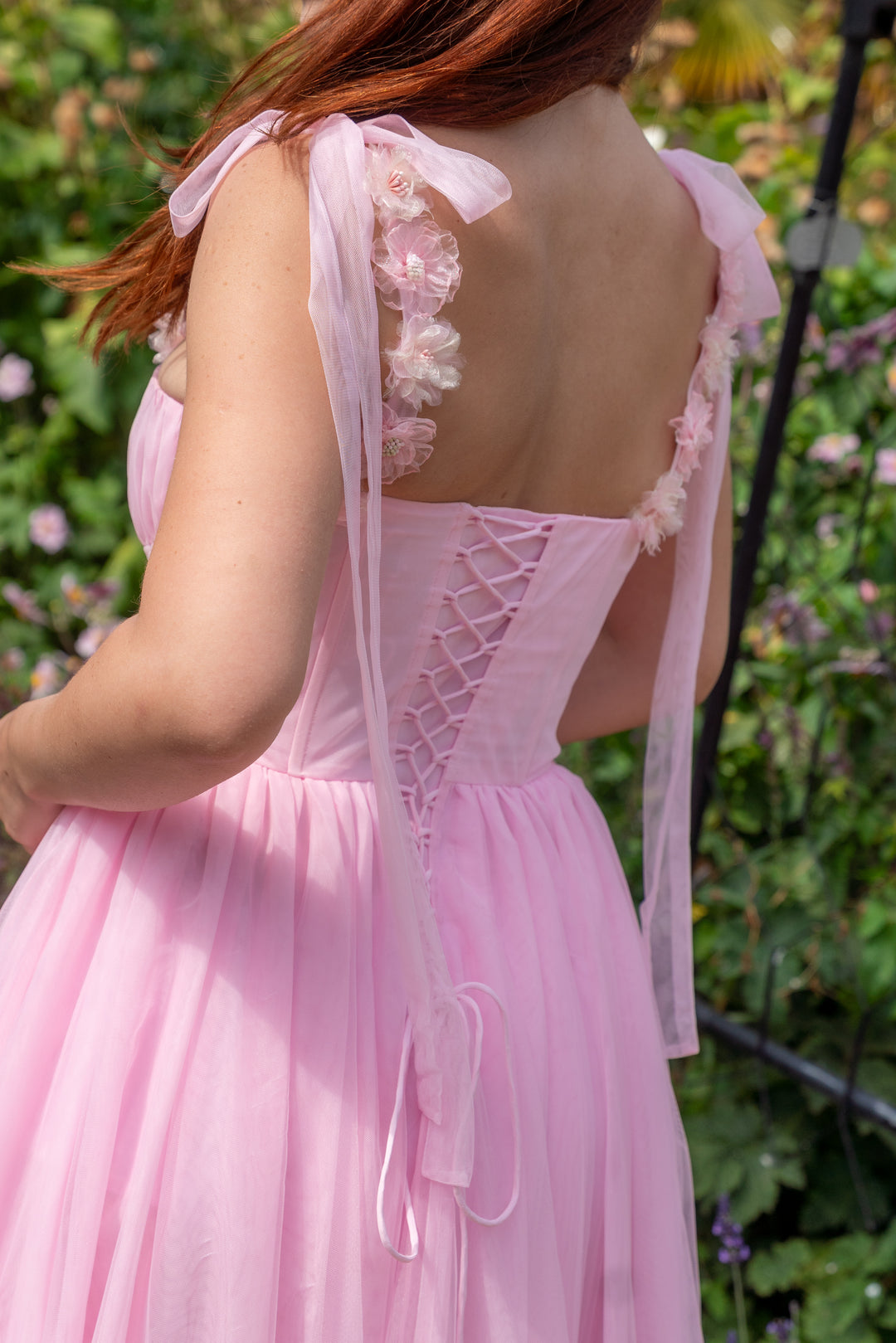 Blossom Belle Tulle Midi Dress - Pink