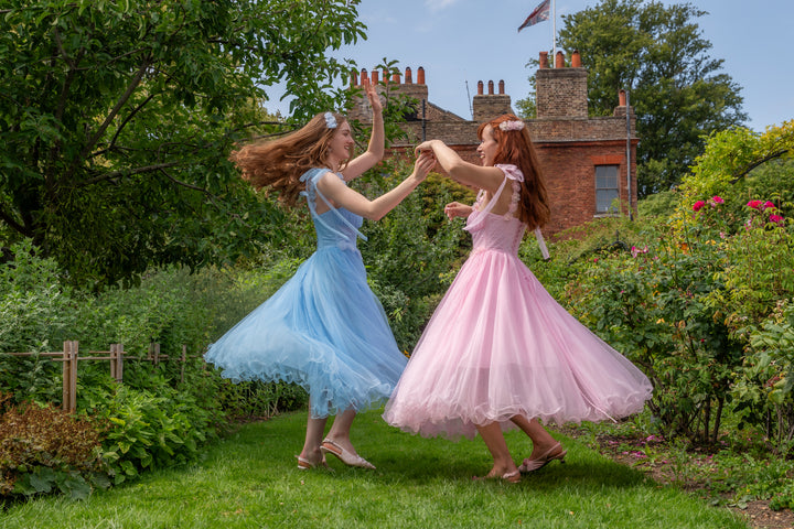 Blossom Belle Tulle Midi Dress - Pink