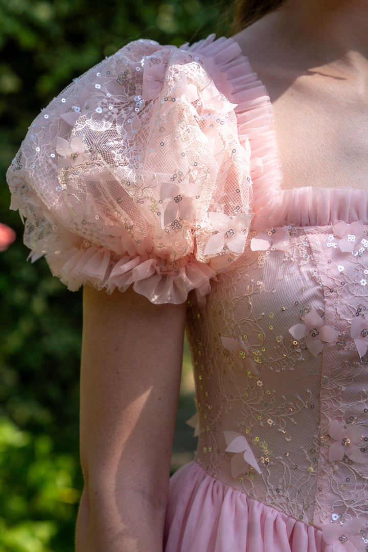 Sakura Ballerina Lace Midi Dress