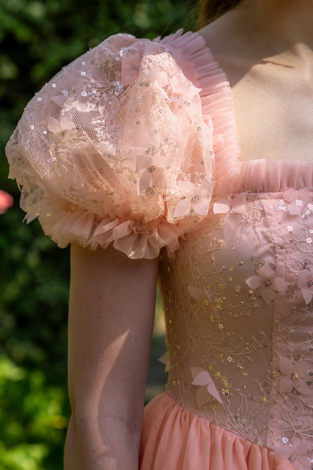 Sakura Ballerina Lace Midi Dress