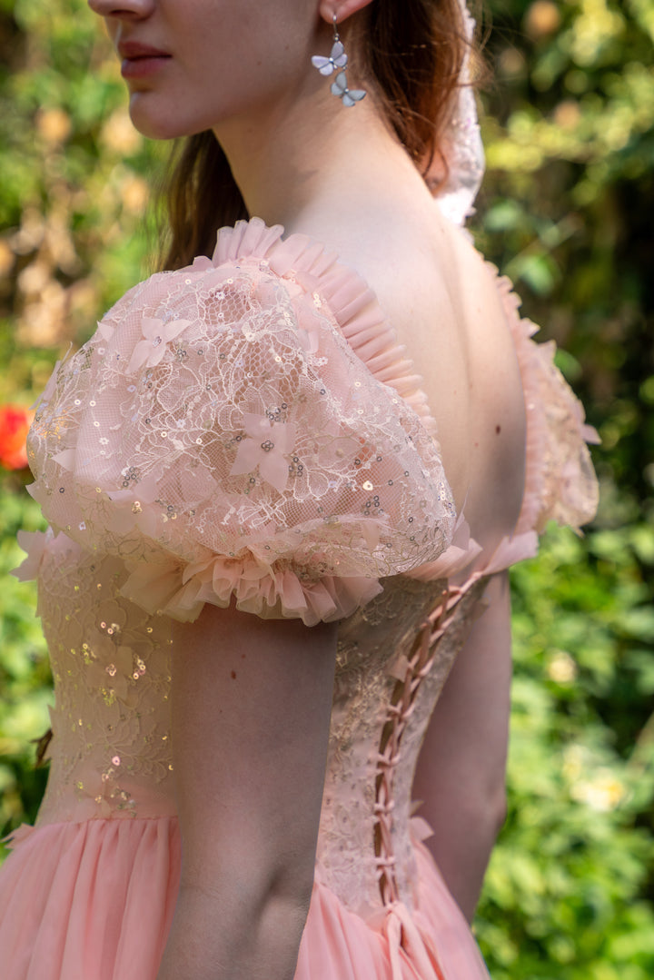 Sakura Ballerina Lace Midi Dress
