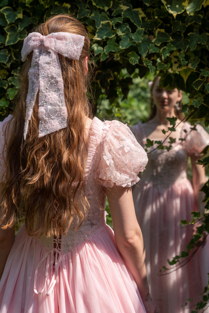 Sakura Ballerina Lace Midi Dress
