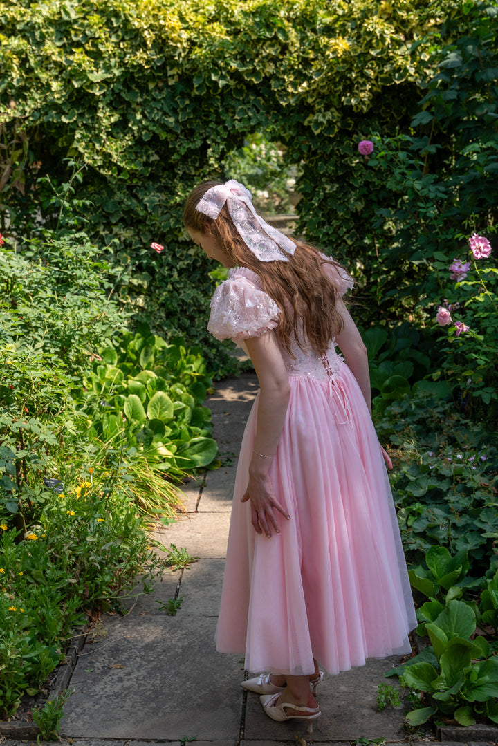 Sakura Ballerina Lace Midi Dress