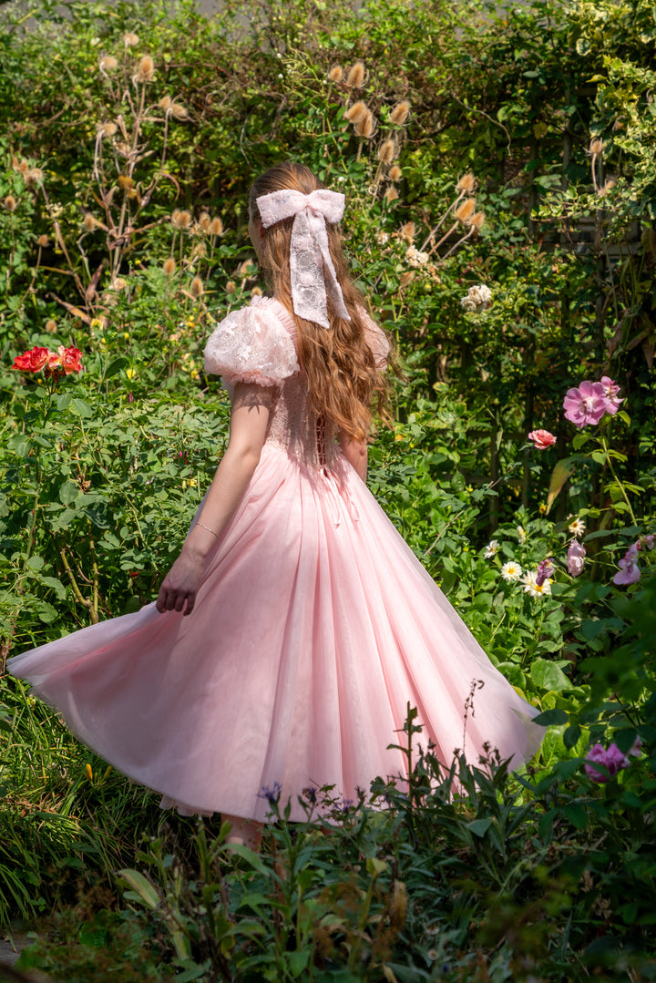 Sakura Ballerina Lace Midi Dress