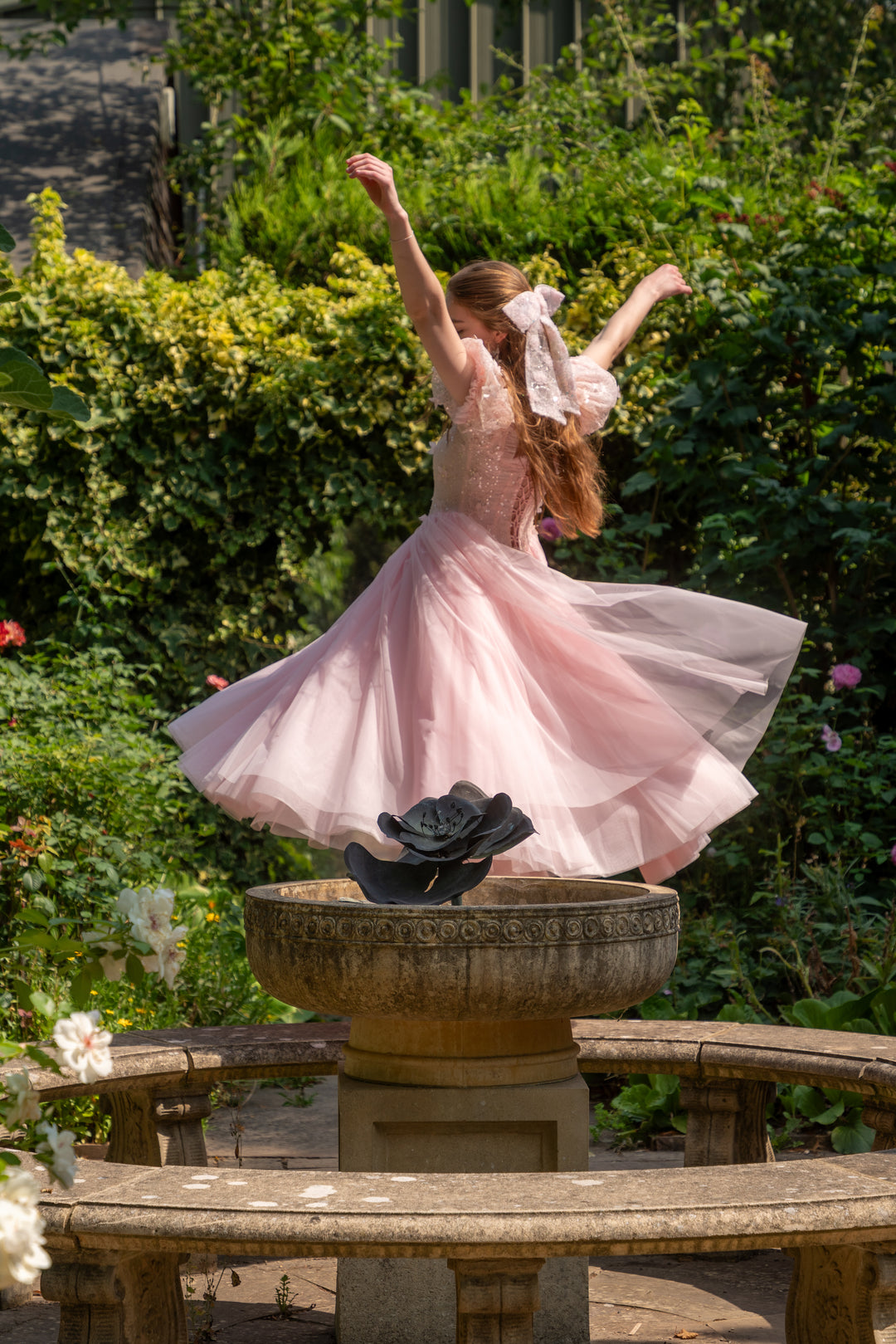 Sakura Ballerina Lace Midi Dress