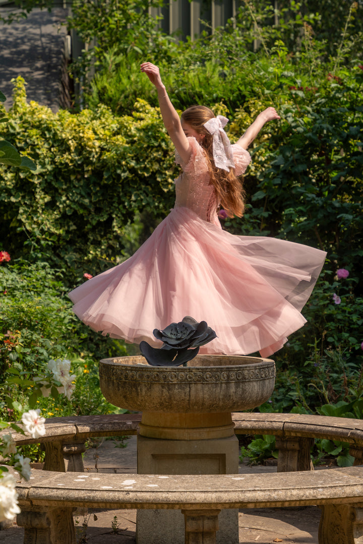 Sakura Ballerina Lace Midi Dress