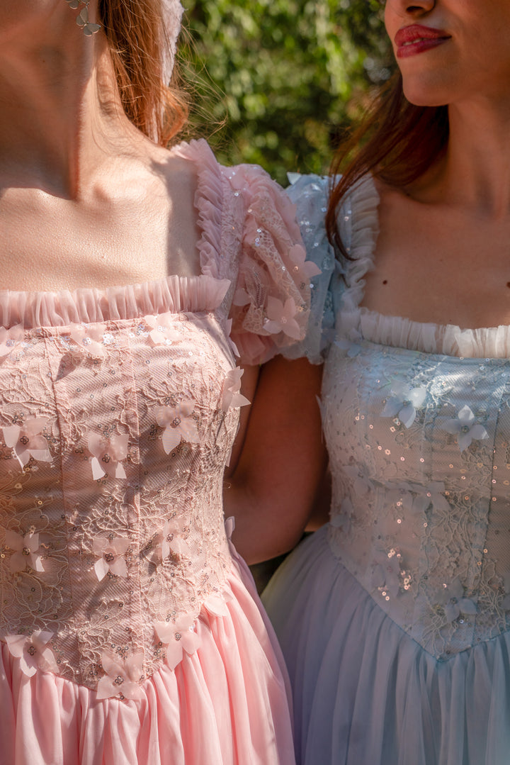 Sakura Ballerina Lace Midi Dress