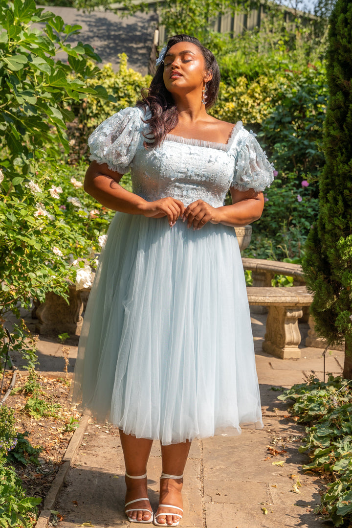 Iris Ballerina Lace Midi Dress