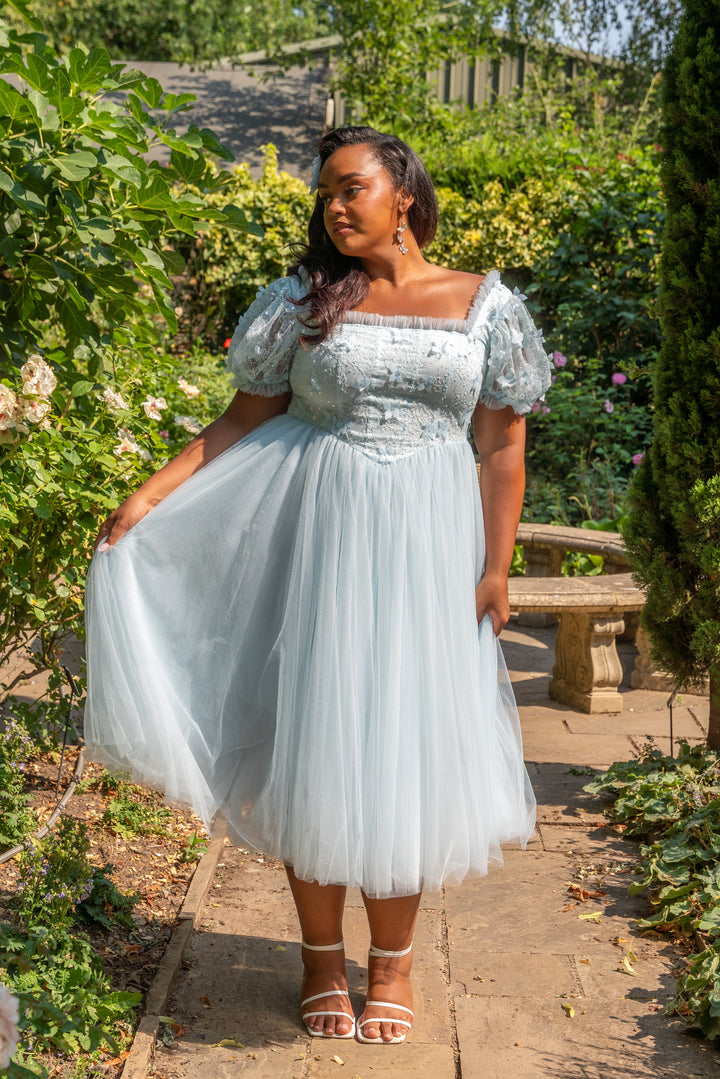 Iris Ballerina Lace Midi Dress