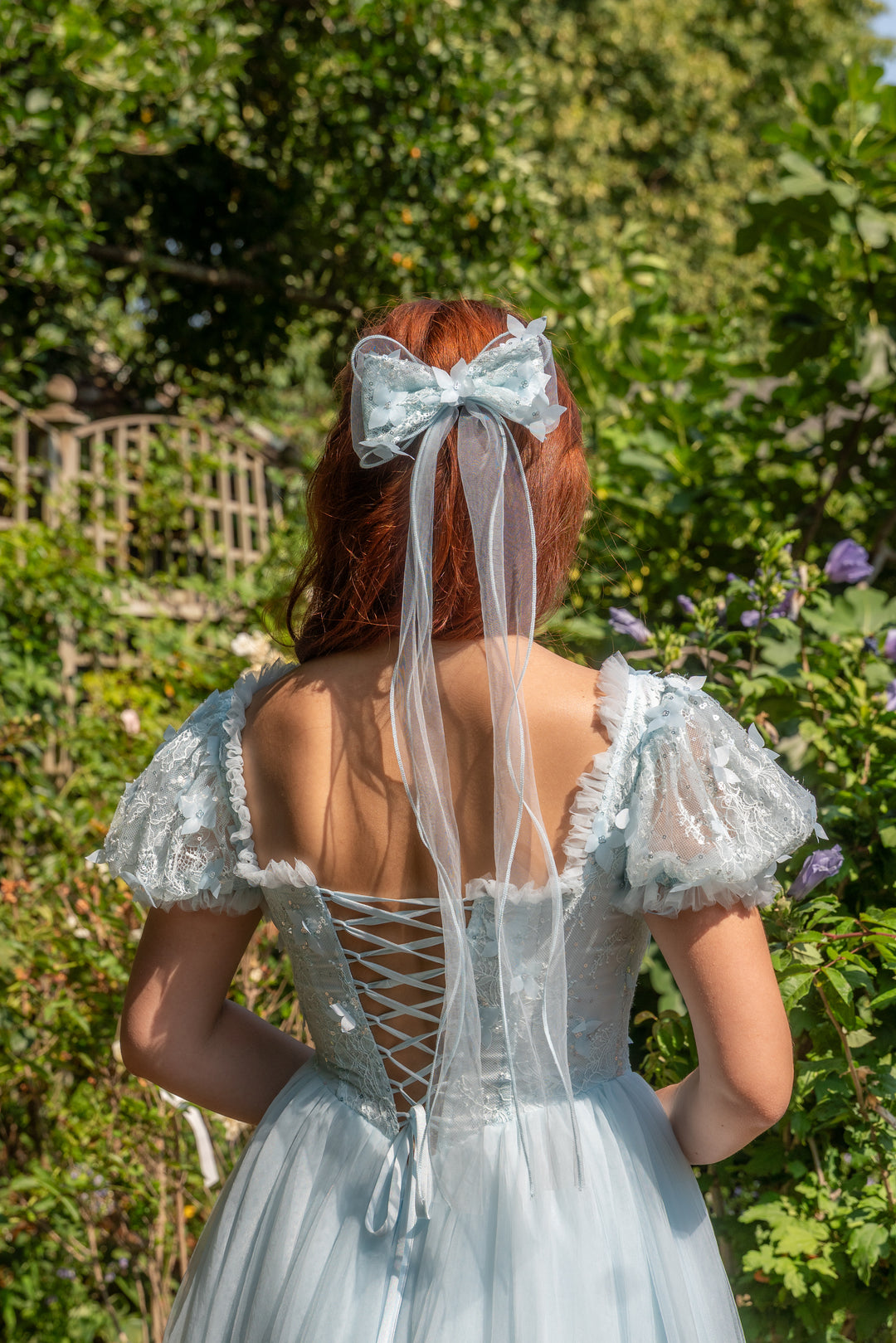 Ballerina Lace Hair Bow – 2 Colourways