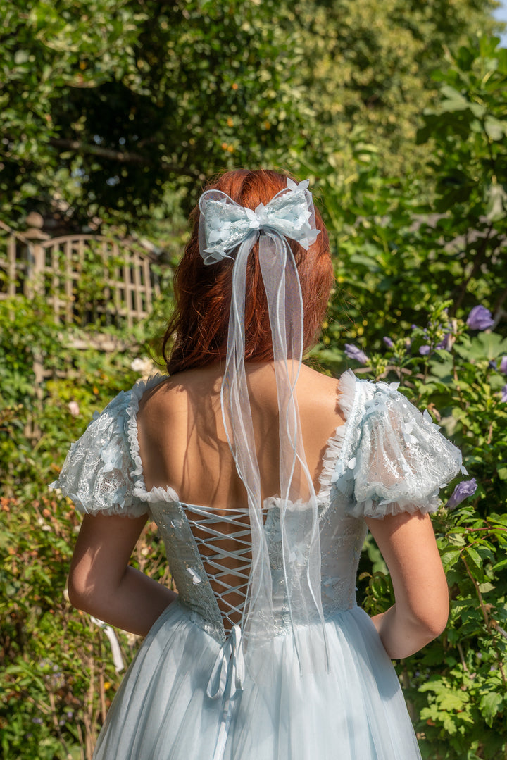 Ballerina Lace Hair Bow – 2 Colourways