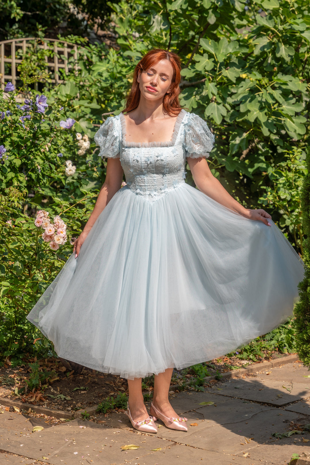 Iris Ballerina Lace Midi Dress