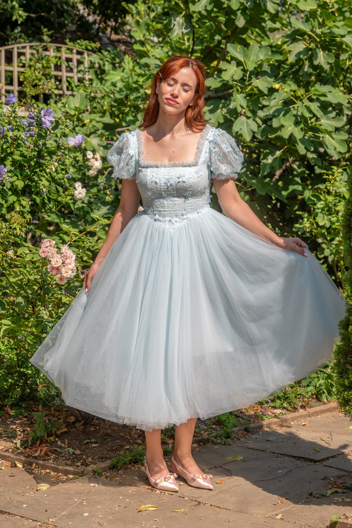 Iris Ballerina Lace Midi Dress