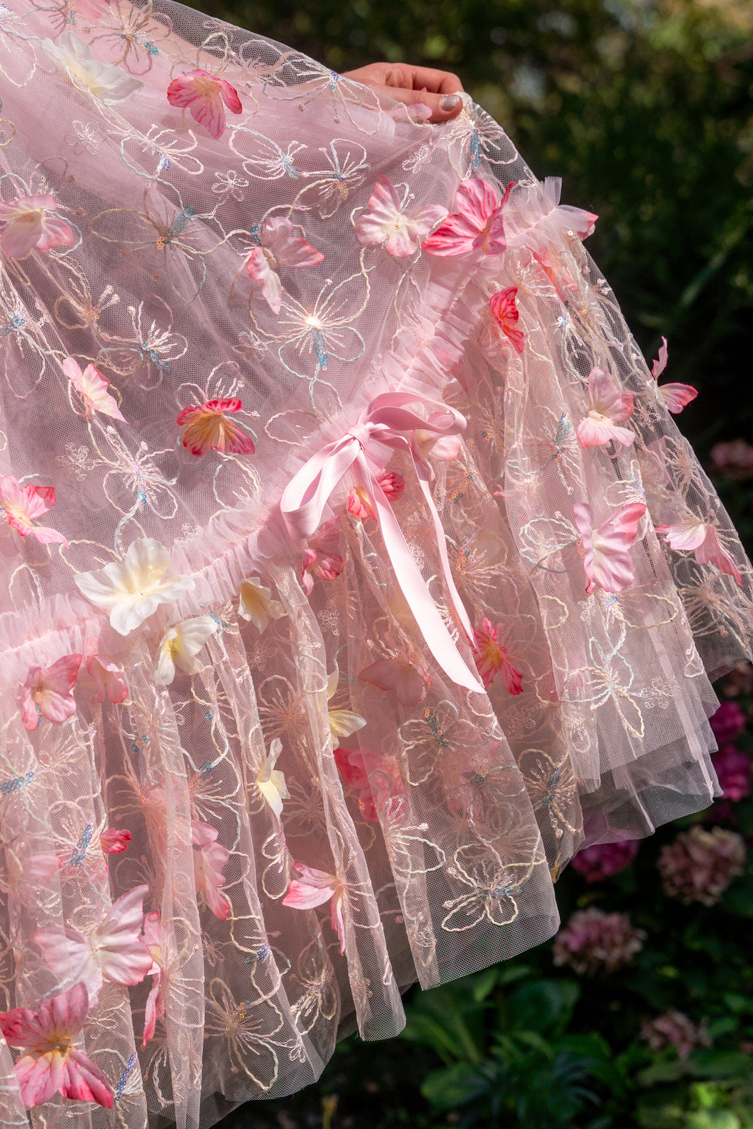 Dancing Petal &amp; Butterfly Midi Dress