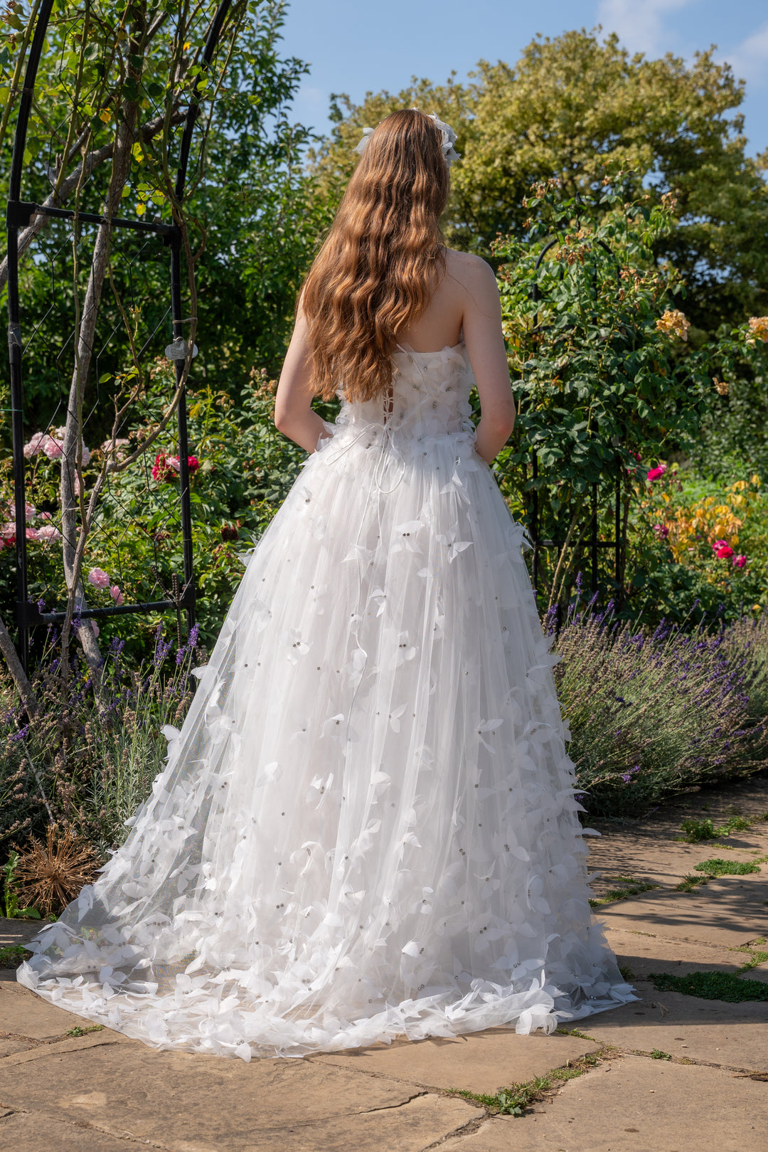 Morpho Fairytale Gown - Pearl White