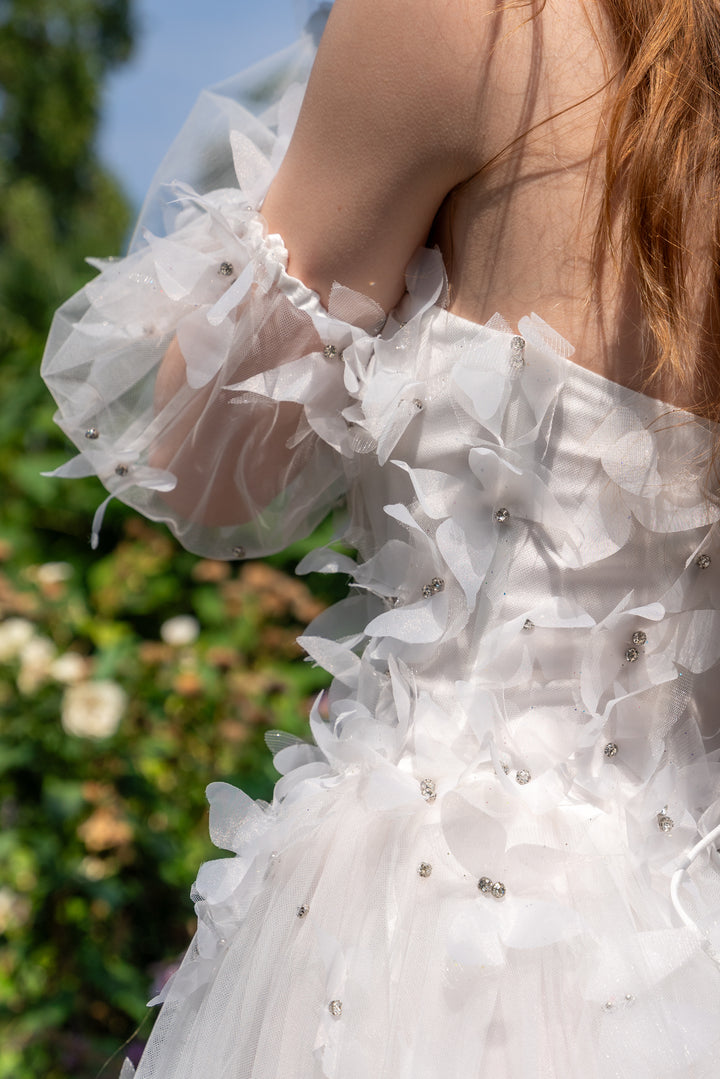 Morpho Fairytale Gown - Pearl White