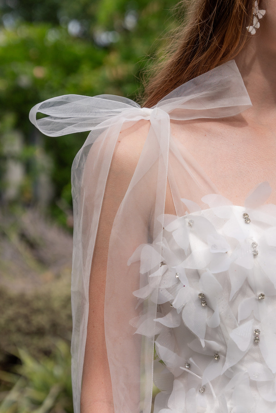 Morpho Fairytale Midi Dress - Pearl White