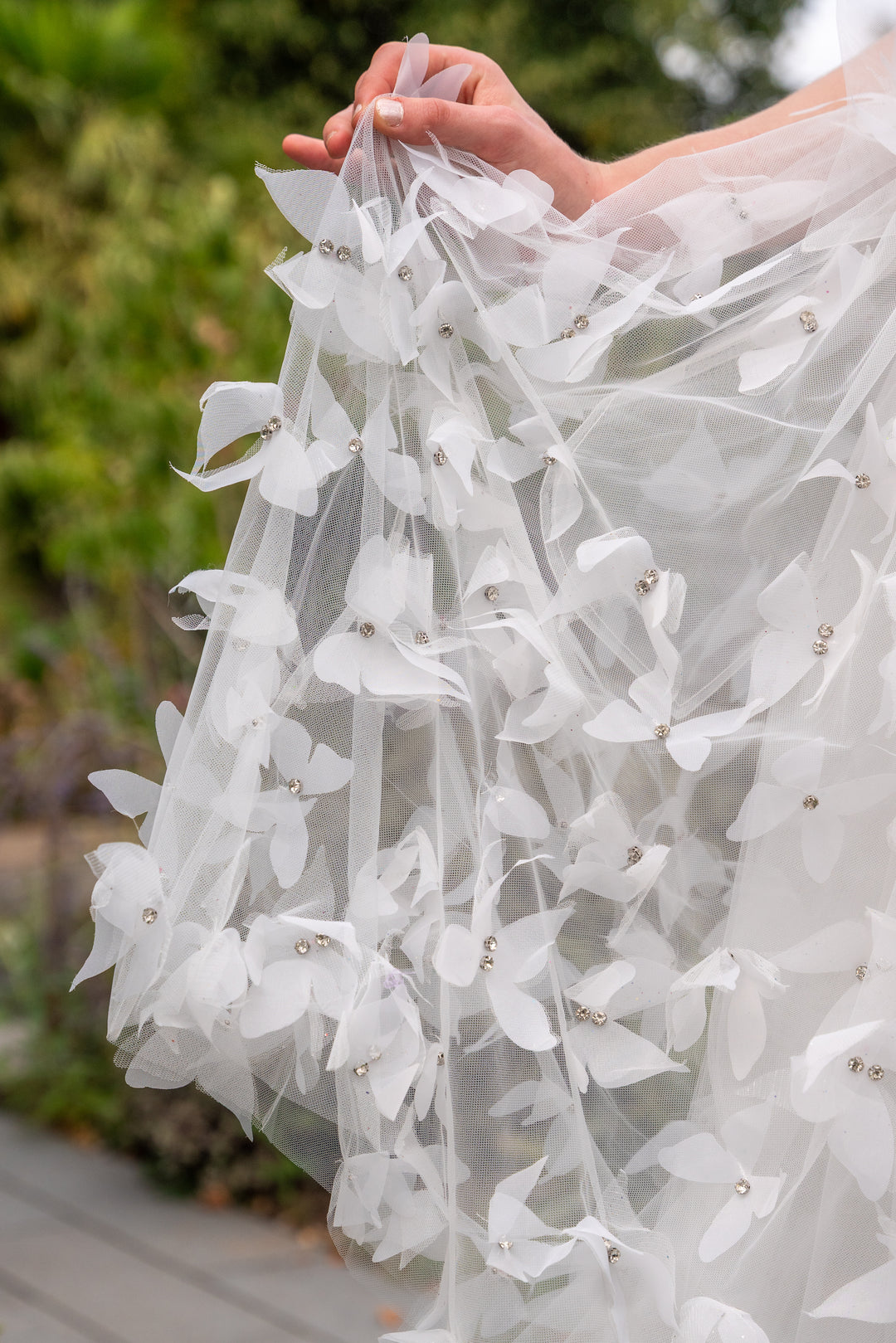 Morpho Fairytale Midi Dress - Pearl White