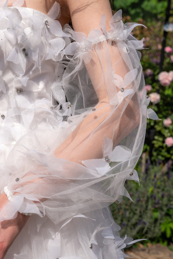 Morpho Fairytale Gown - Pearl White