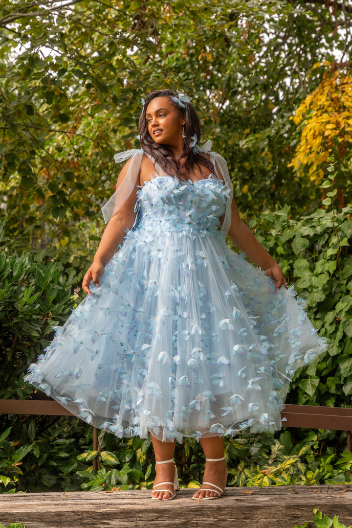 Morpho Fairytale Midi Dress - Crystal Blue