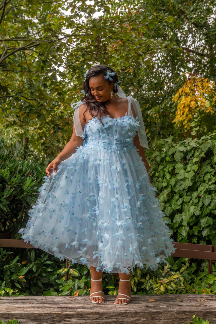 Morpho Fairytale Midi Dress - Crystal Blue