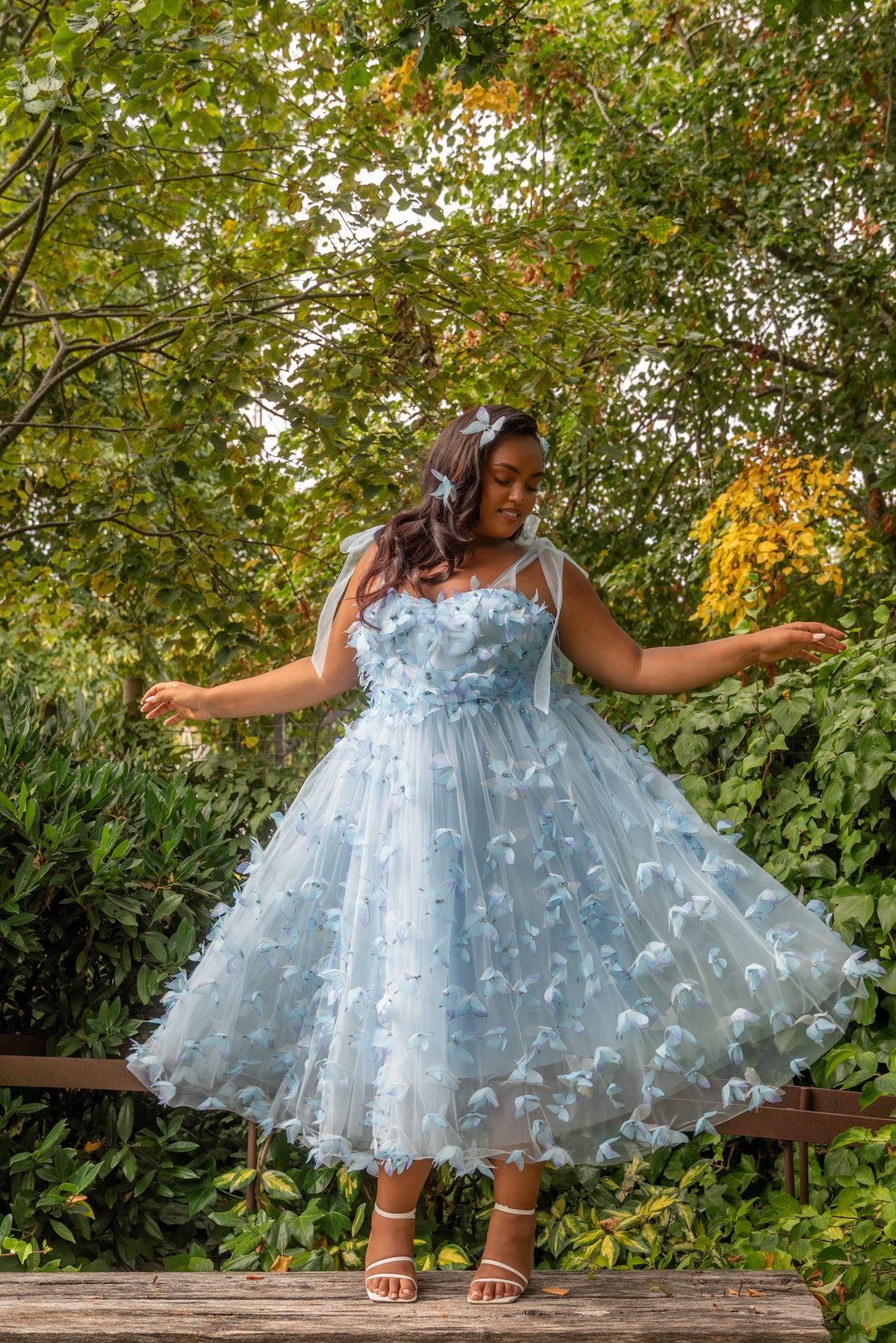 Morpho Fairytale Midi Dress - Crystal Blue