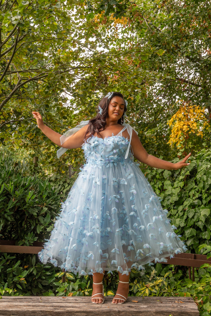 Morpho Fairytale Midi Dress - Crystal Blue