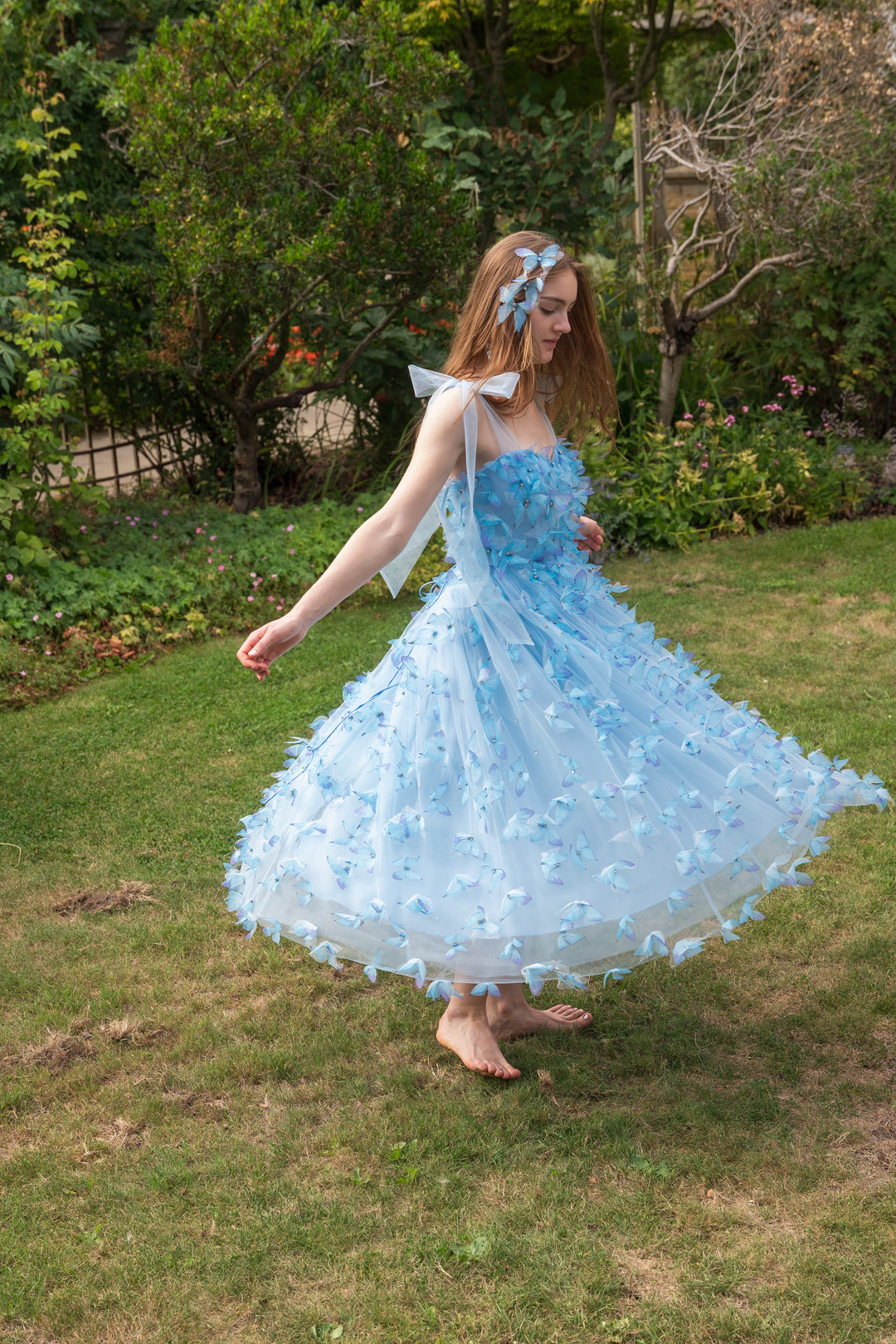 Morpho Fairytale Midi Dress - Crystal Blue