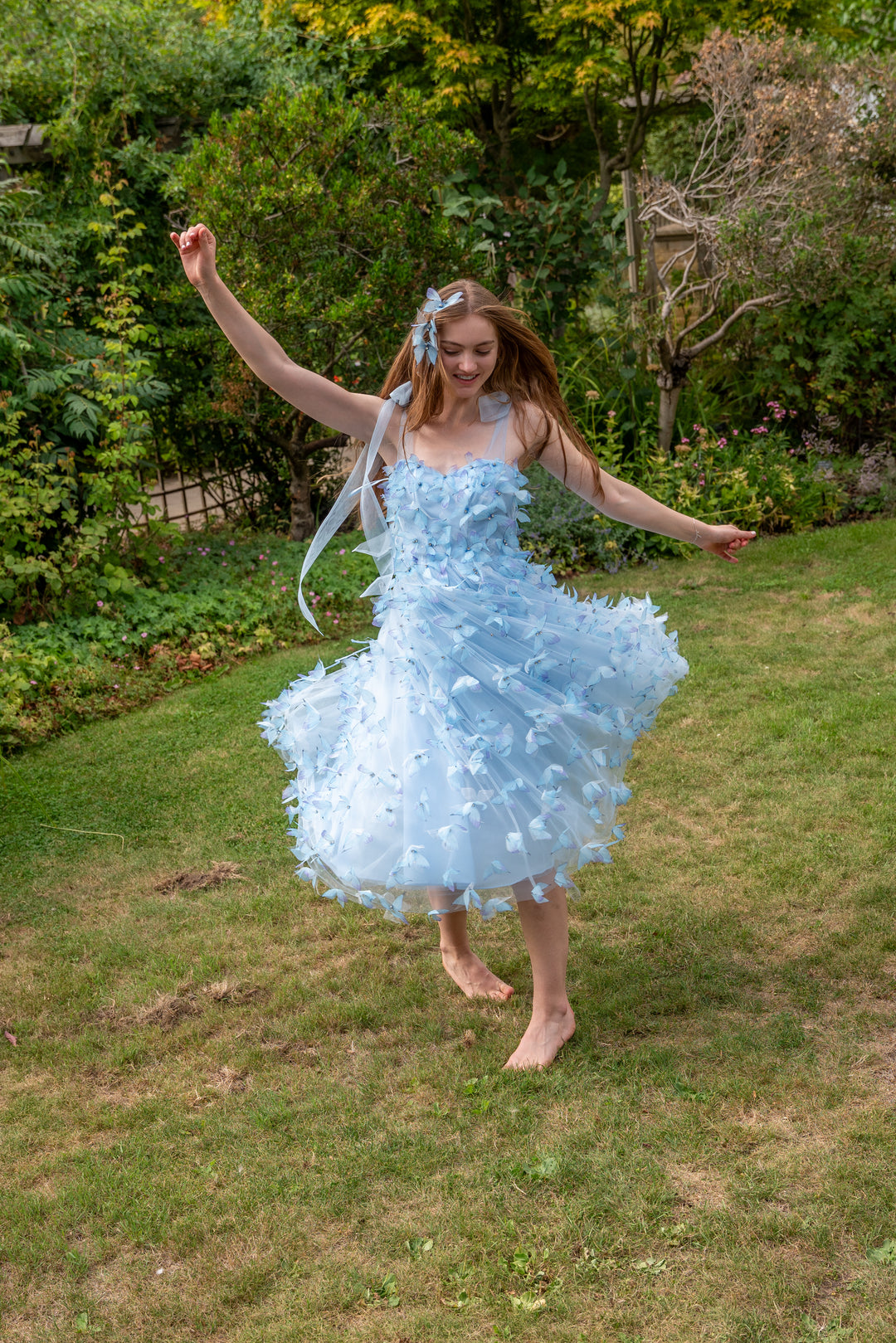 Morpho Fairytale Midi Dress - Crystal Blue