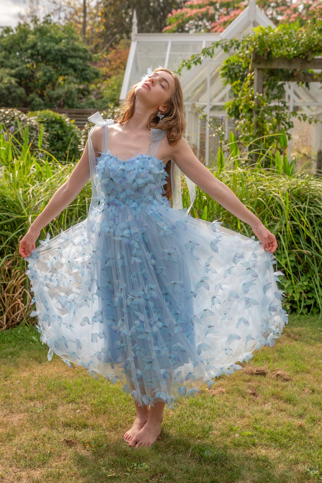 Morpho Fairytale Midi Dress - Crystal Blue