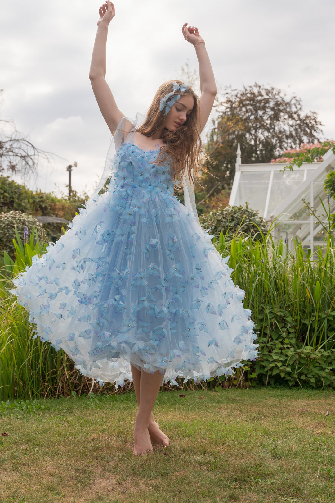 Morpho Fairytale Midi Dress - Crystal Blue