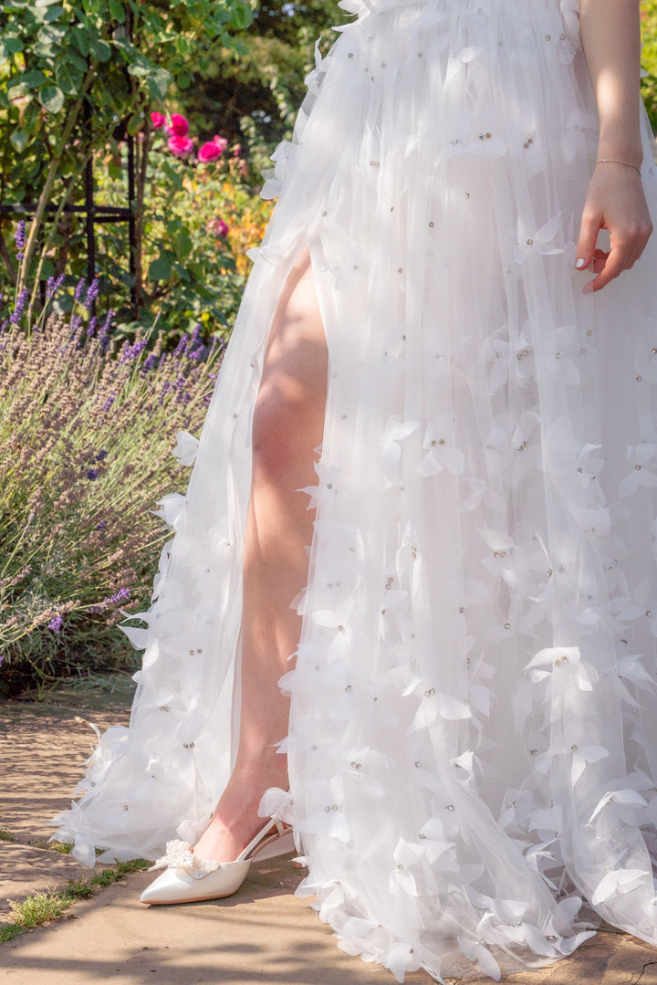 Morpho Fairytale Gown - Pearl White
